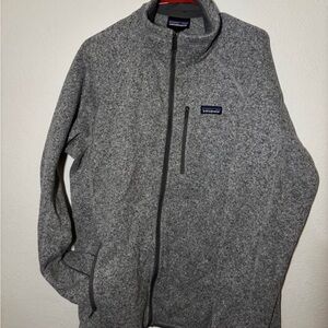 Patagonia Men's Zip-Up Gray Sweater